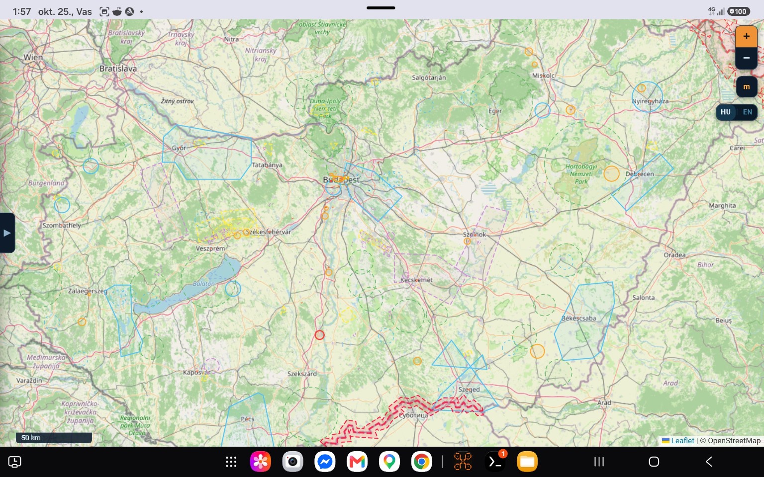 ORION DroneSpace Hungary – magyarországi légterek térképe